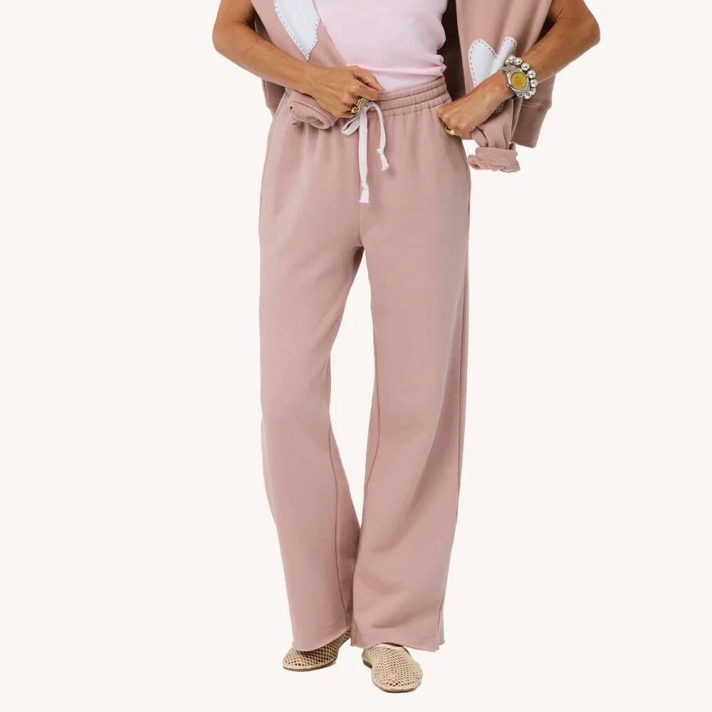 NEW KERRI ROSENTHAL weekend barb sweatpant in mauve